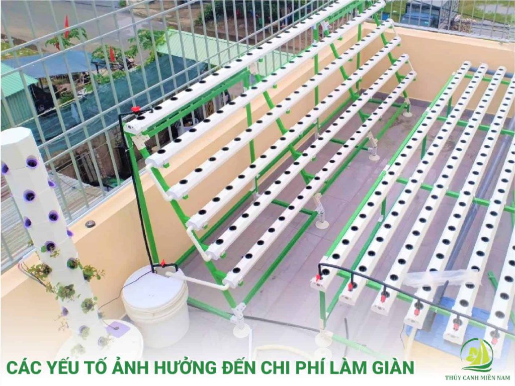 Chi phí đầu tư trồng rau thủy canh tại nhà. Đầu tư 1 lần - Sử dụng 1 thập kỉ.