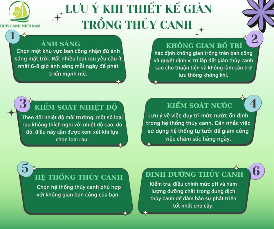 Lưu ý khi tự lắp đặt giàn thủy canh ban công tại nhà