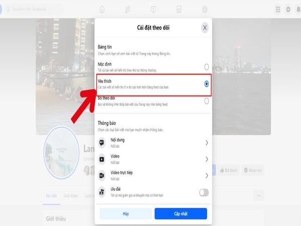 Panduan detail cara mengaktifkan mode favorit di Facebook melalui komputer