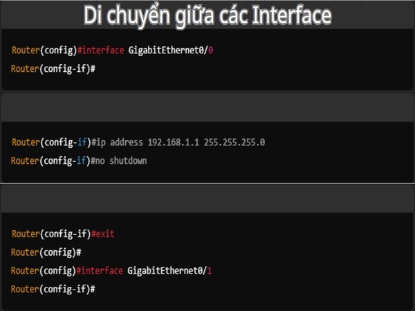 Moverse entre Interfaces