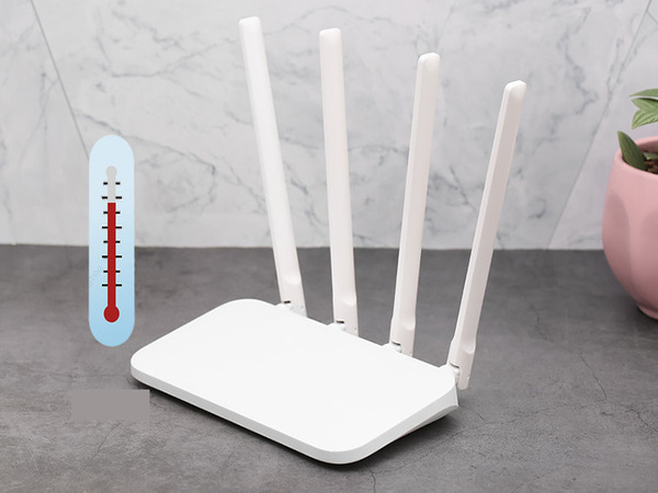 Router Wifi yang terlalu panas menyebabkan siaran Wifi yang buruk