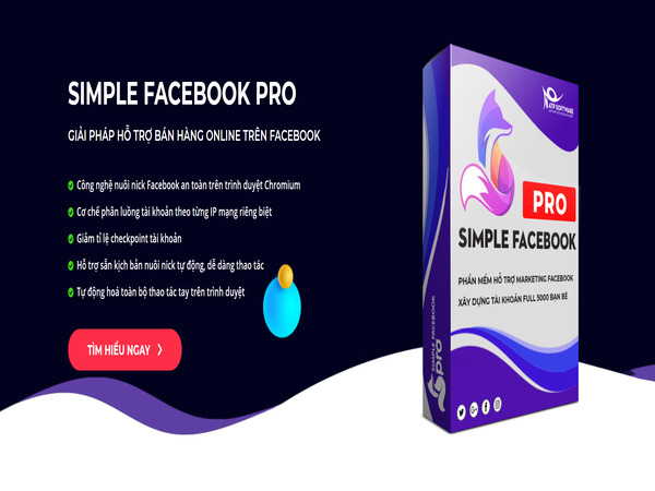 Phần mềm Simple Facebook Pro