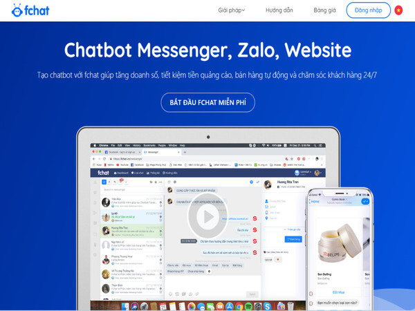 Phần mềm trả lời tin nhắn Fchat