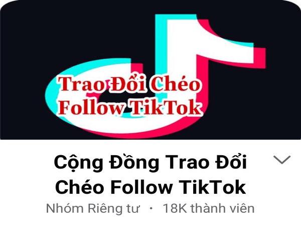 Follow chéo Tiktok trên các hội nhóm Facebook Follow chéo Tiktok trên các hội nhóm Facebook