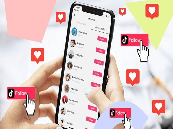 Follow chéo Tiktok trên các hội nhóm Facebook Follow chéo Tiktok với người dùng Tiktok