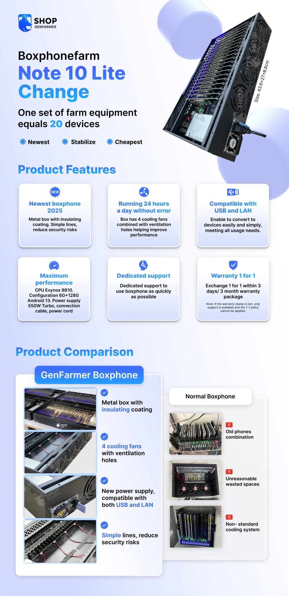 box note 10 lite change