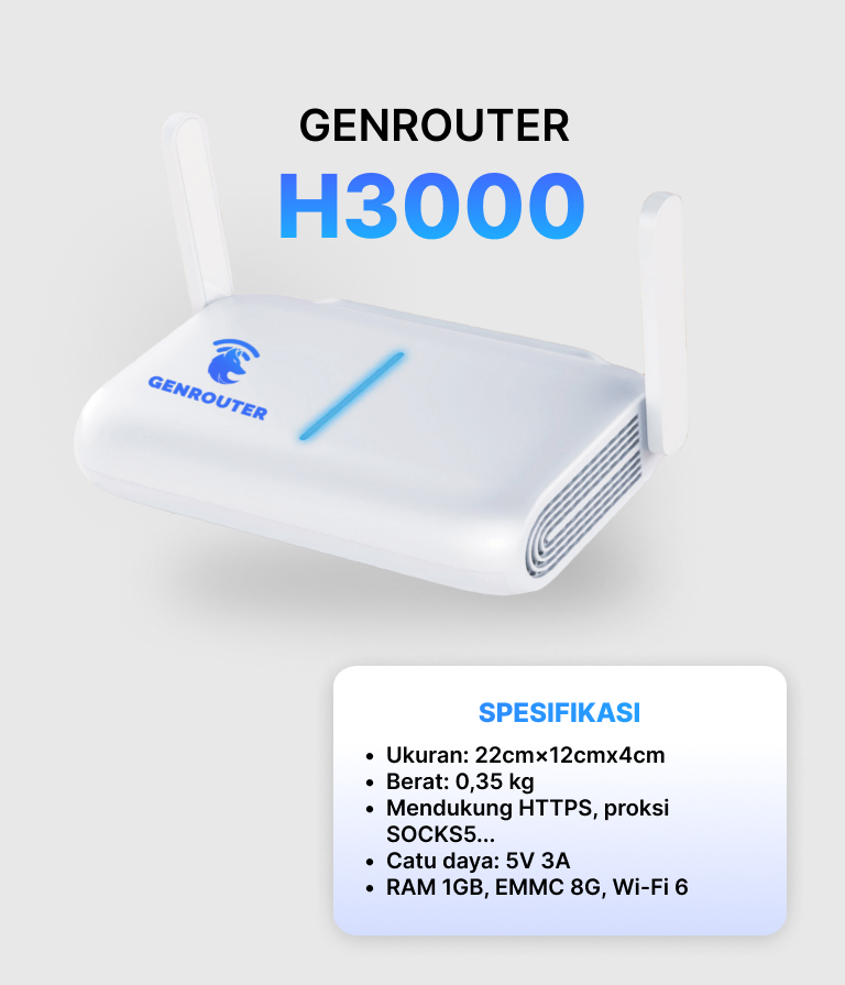 GenFarmer – Aplikasi Terbaik untuk Phone Farming Tahun 2025 7 GenRouter H3000