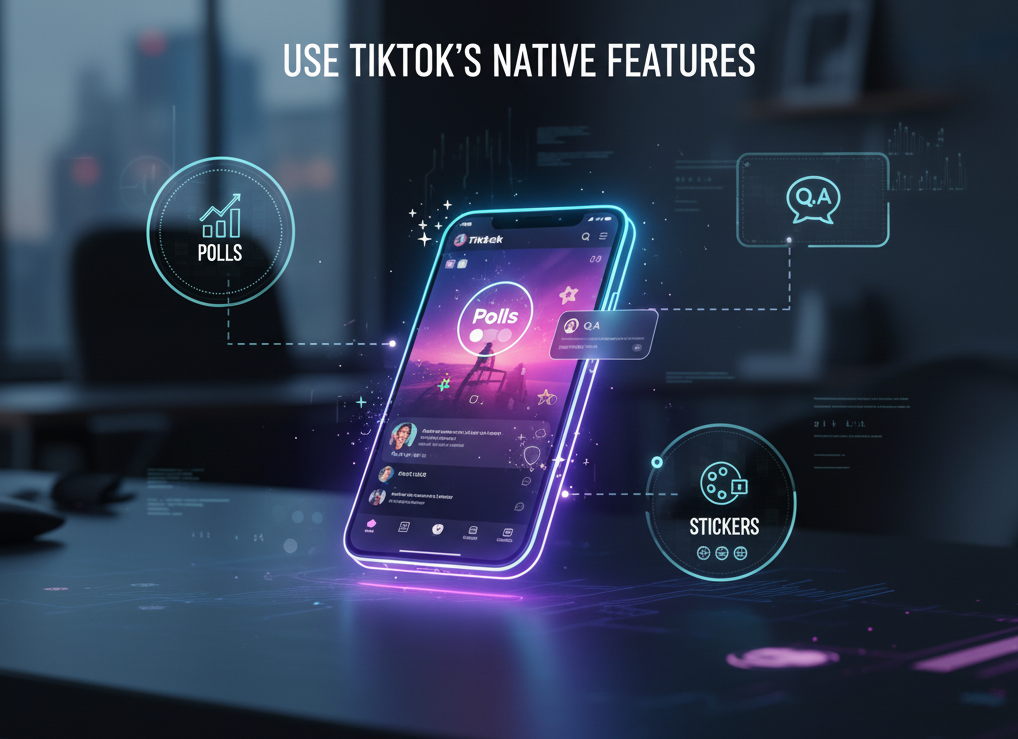 Sử dụng các tính năng gốc của TikTok