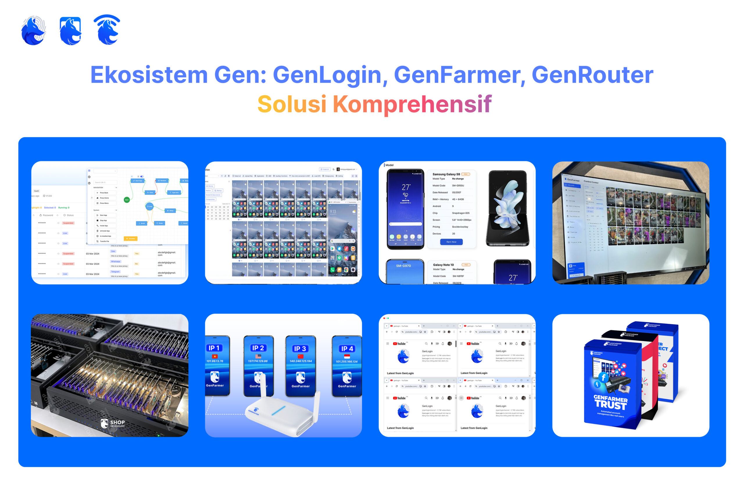 Ekosistem Gen: GenLogin, GenFarmer, GenRouter