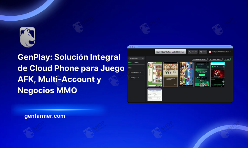 GenPlay: Solución Integral de Cloud Phone para Juego AFK, Multi-Account y Negocios MMO