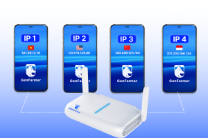 GENROUTER PERANGKAT KONEKSI PROXY UNTUK IOS, BOXPHONE, ANDROID | MAKSIMAL 30 PERANGKAT 6 Anh web router 2 Chon 5 1