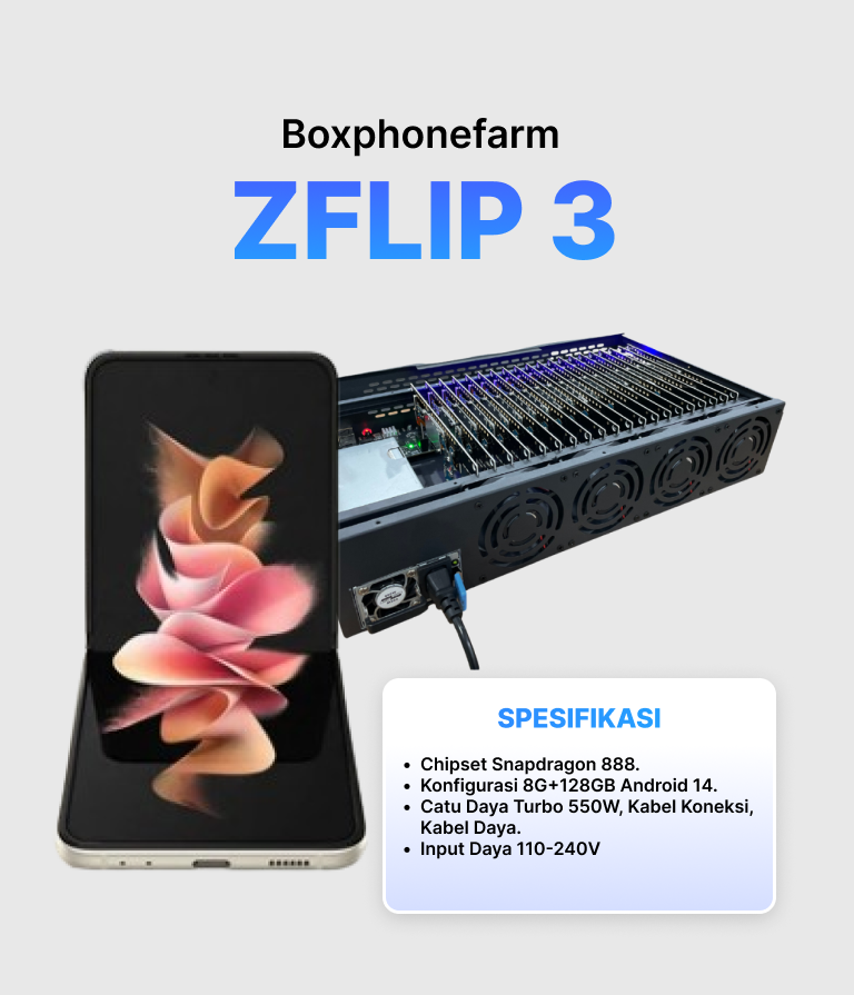 Box Phone Farm Z Flip3 8/128GB | Port USB + LAN/OTG | PCB Hitam 1 Box Phone Farm Z Flip3 8/128GB | Port USB + LAN/OTG | PCB Hitam