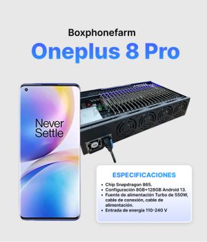 Box Phone Farm OnePlus 8 Pro 8/128 GB Puerto USB + LAN/OTG