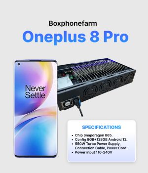Box Phone Farm OnePlus 8 Pro 8/128GB USB Port + LAN/OTG