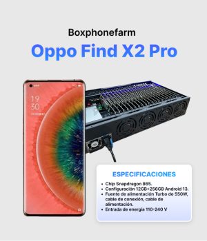 Box Phone Farm Oppo Find X2 Pro 12/256 GB Puerto USB + LAN/OTG