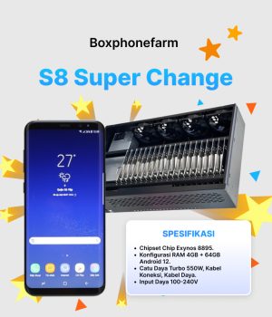 Box Phone Farm S8 Super Change Port USB + LAN/OTG