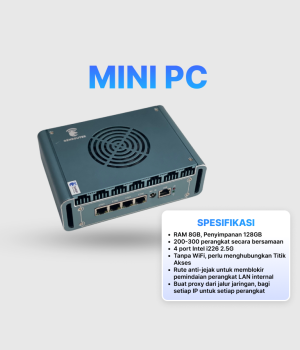 Router Mini PC Pengubah IP/Proxy untuk Boxphone LAN, OTG, & IOS | Hingga 200-300 Perangkat