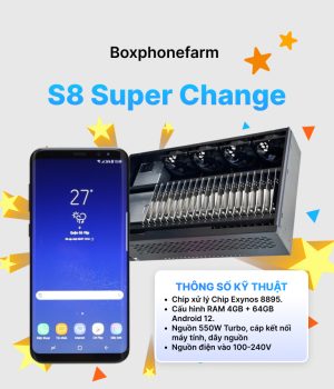 Box Phone Farm S8 Super Change Cổng USB + LAN/OTG