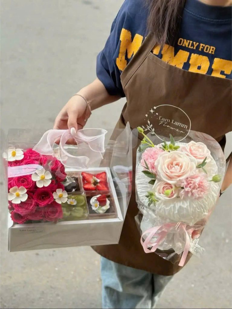 Combo bánh và hoa 035